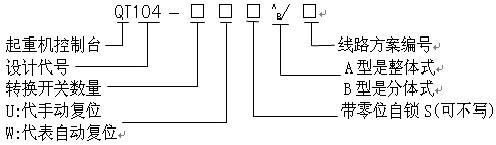 QT104系列聯(lián)動(dòng)臺(tái)型號(hào)說(shuō)明