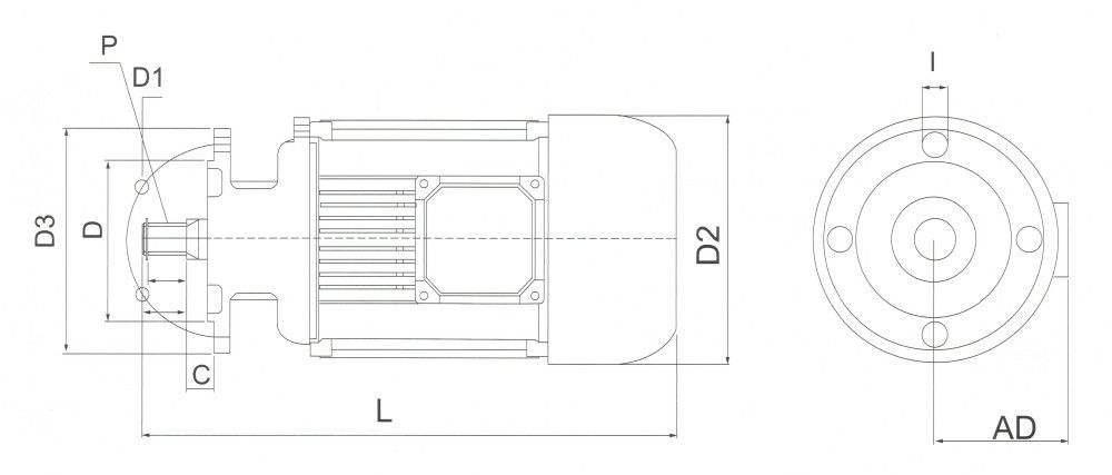 YSE系列實心轉(zhuǎn)子軟啟動制動電機外形及安裝尺寸圖（小盤）.jpg