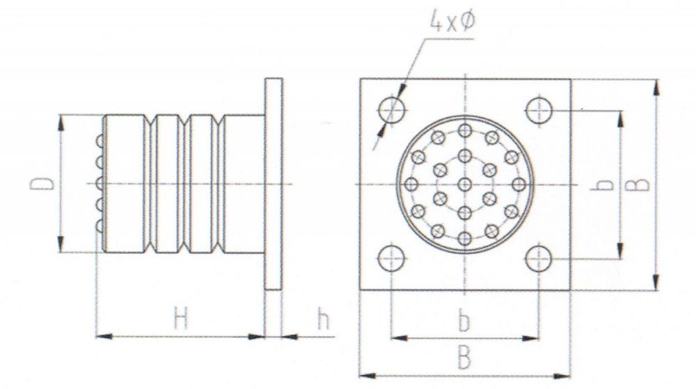 HCDT-C法蘭盤型電梯緩沖器外形尺寸圖.jpg